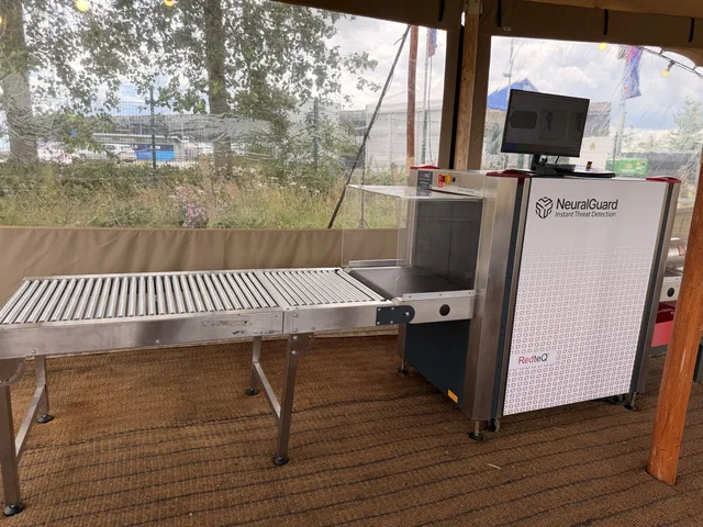 AI-assisted X-ray screening lane hired for a championship event