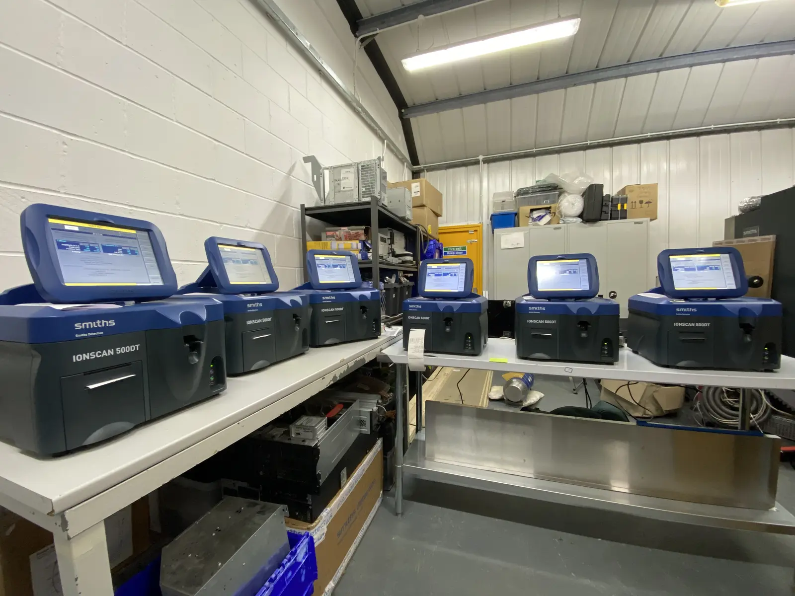 Smiths Detection IONSCAN 500DT dual trace detectors in the RedteQ workshop